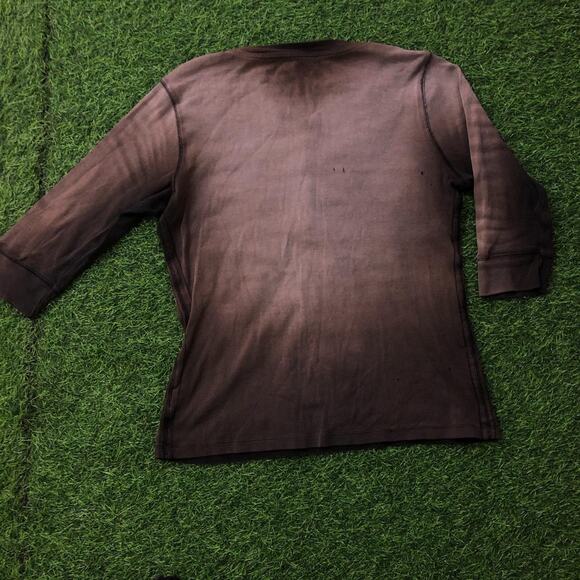 Women’s Retro Button Magellan Flower Embroidered Long Sleeve - Picture 2 of 6